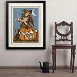 Witches' Brew Coffee Co. (Pumpkin Spice Blend) - Art Print, 24x32 / Deluxe / Black