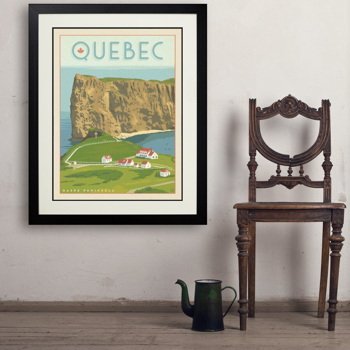 canada-quebecs-perce-gaspe-peninsula - 24x32 / Deluxe / Black / Env