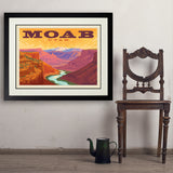 Moab, Utah: Canyon View - Art Print, 24x32 / Deluxe / Black
