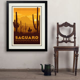 Saguaro National Park - Art Print, 24x32 / Deluxe / Black