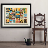 Dog Lover's Collage (Horizontal) - Art Print, 24x32 / Deluxe / Black