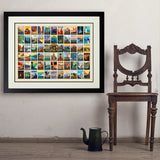63 Image National Park Print (Horizontal) - Art Print, 24x32 / Deluxe / Black