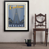 ...2026 Total Solar Eclipse: Reykjavik, Iceland - Art Print, 24x32 / Deluxe / Black