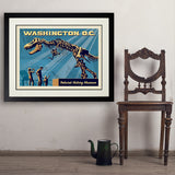 Washington, DC: Museum of Natural History - Art Print, 24x32 / Deluxe / Black