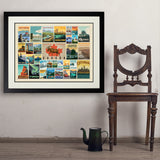 Canada: Picture Perfect Collage (Horizontal) - Art Print, 24x32 / Deluxe / Black