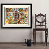 Coffee Collage (Horizontal) - Art Print, 24x32 / Deluxe / Black