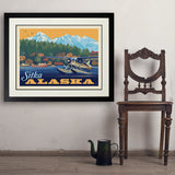 Alaska: Sitka - Art Print, 24x32 / Deluxe / Black