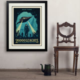 20,000 Leagues Under the Sea: Jules Verne - Art Print, 24x32 / Deluxe / Black