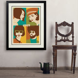 1969: Go with the Flo/Fro - Art Print, 24x32 / Deluxe / Black