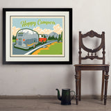 Detour: Hoppy Camper - Art Print, 24x32 / Deluxe / Black