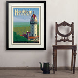 Heublein Tower - Art Print, 24x32 / Deluxe / Black