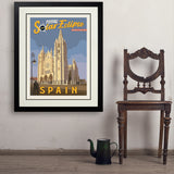 ...2026 Total Solar Eclipse: León, Spain - Art Print, 24x32 / Deluxe / Black