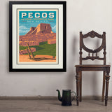 Pecos National Historical Park, NM - Art Print, 24x32 / Deluxe / Black