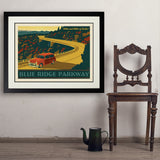 Blue Ridge Parkway - Art Print, 24x32 / Deluxe / Black
