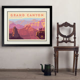 Grand Canyon National Park: 100th Anniversary (Horizontal) - Art Print, 24x32 / Deluxe / Black