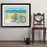 Beach Cruiser Bike - Art Print, 24x32 / Deluxe / Black