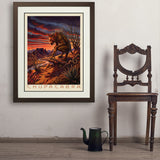 Mythical Creatures: Chupacabra - Art Print, 24x32 / Deluxe / Brown