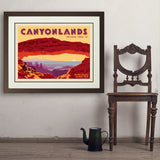 Canyonlands:  Mesa Arch - Art Print, 24x32 / Deluxe / Brown