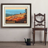 Acadia National Park: 100th Anniversary (Horizontal) - Art Print, 24x32 / Deluxe / Brown