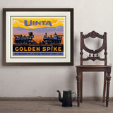 Golden Spike (Pub Poster) - Art Print, 24x32 / Deluxe / Brown