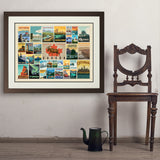 Canada: Picture Perfect Collage (Horizontal) - Art Print, 24x32 / Deluxe / Brown