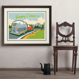 Detour: Hoppy Camper - Art Print, 24x32 / Deluxe / Brown