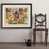 Coffee Collage (Horizontal) - Art Print, 24x32 / Deluxe / Brown