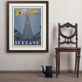 ...2026 Total Solar Eclipse: Reykjavik, Iceland - Art Print, 24x32 / Deluxe / Brown