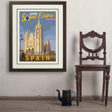 ...2026 Total Solar Eclipse: León, Spain - Art Print, 24x32 / Deluxe / Brown