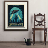 20,000 Leagues Under the Sea: Jules Verne - Art Print, 24x32 / Deluxe / Brown