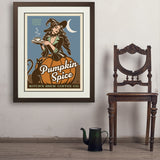Witches' Brew Coffee Co. (Pumpkin Spice Blend) - Art Print, 24x32 / Deluxe / Brown