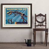 Washington, DC: Museum of Natural History - Art Print, 24x32 / Deluxe / Brown