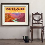 Moab, Utah: Canyon View - Art Print, 24x32 / Deluxe / Brown