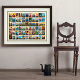 63 Image National Park Print (Horizontal) - Art Print, 24x32 / Deluxe / Brown