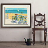 Beach Cruiser Bike - Art Print, 24x32 / Deluxe / Brown