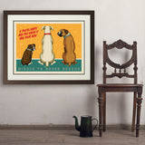 Middle Tennessee Boxer Rescue Fundraiser Print #4 (Nubs) - Art Print, 24x32 / Deluxe / Brown