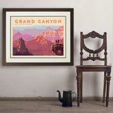 Grand Canyon National Park: 100th Anniversary (Horizontal) - Art Print, 24x32 / Deluxe / Brown