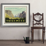 Yosemite National Park: Yosemite Valley (Horizontal) - Art Print, 24x32 / Deluxe / Gray