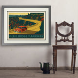 Blue Ridge Parkway - Art Print, 24x32 / Deluxe / Gray