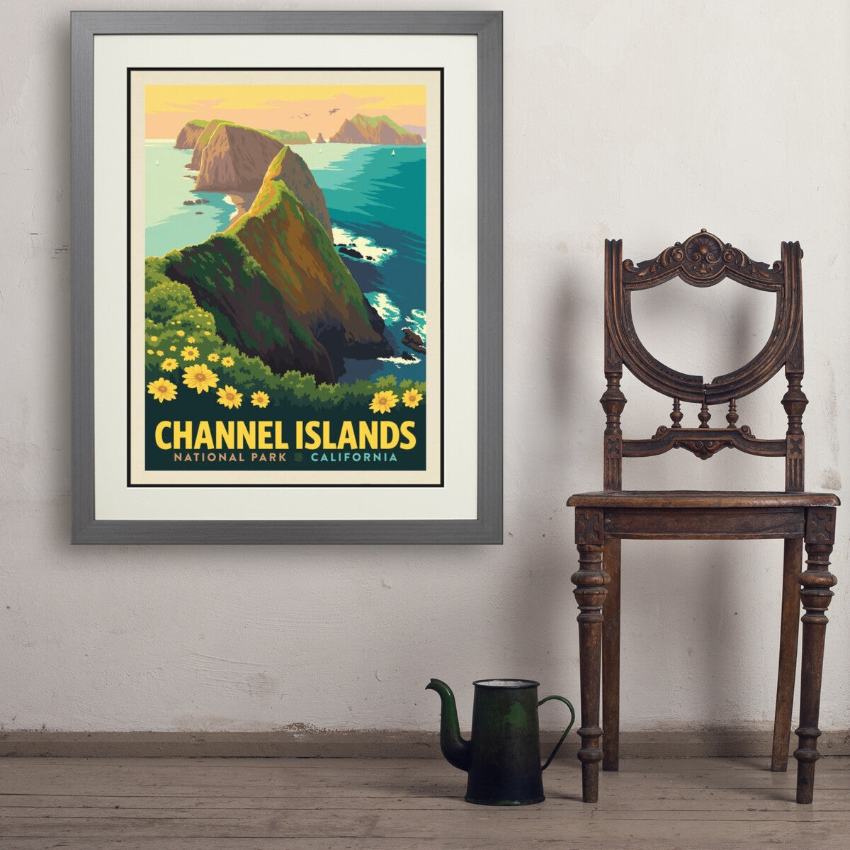 channel-islands-national-park-inspiration-point - 24x32 / Deluxe / Gray / Env