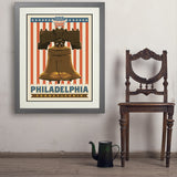 250th Anniversary USA: Liberty Bell - Art Print, 24x32 / Deluxe / Gray