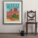Pecos National Historical Park, NM - Art Print, 24x32 / Deluxe / Gray
