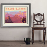 Grand Canyon National Park: 100th Anniversary (Horizontal) - Art Print, 24x32 / Deluxe / Gray