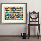 63 Image National Park Print (Horizontal) - Art Print, 24x32 / Deluxe / Gray