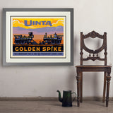 Golden Spike (Pub Poster) - Art Print, 24x32 / Deluxe / Gray