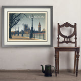 England: London, Horizontal - Art Print, 24x32 / Deluxe / Gray