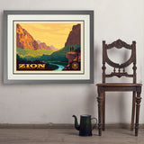Zion National Park: 100th Anniversary (Horizontal) - Art Print, 24x32 / Deluxe / Gray
