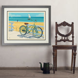 Beach Cruiser Bike - Art Print, 24x32 / Deluxe / Gray