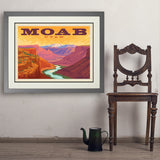 Moab, Utah: Canyon View - Art Print, 24x32 / Deluxe / Gray
