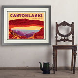Canyonlands:  Mesa Arch - Art Print, 24x32 / Deluxe / Gray